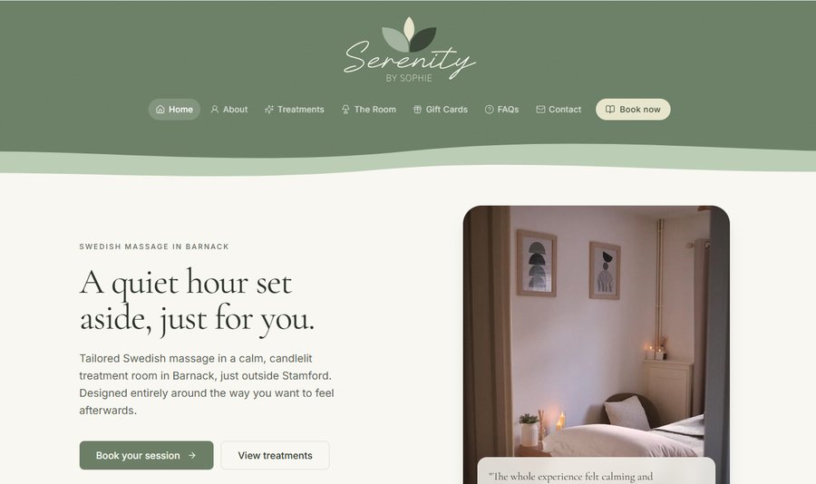 Serenity by Sophie site